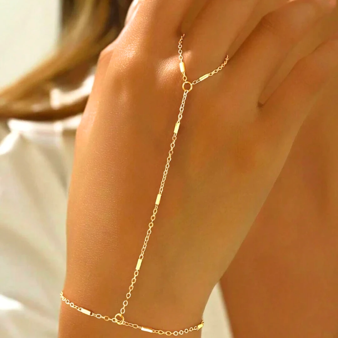 Knöchelkette Gold Lyséa – Bild 6