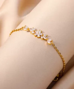 Damen Armband aus Edelstahl Marguerite