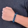 Blaues Herrenarmband Tom