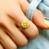 Ring Sonnenblume der Sanftheit