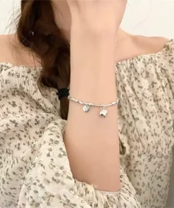 Alternative view of Damen Armband aus massivem Silber Isabella