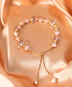 Alternative view of Damen Armband aus Naturstein Camélia