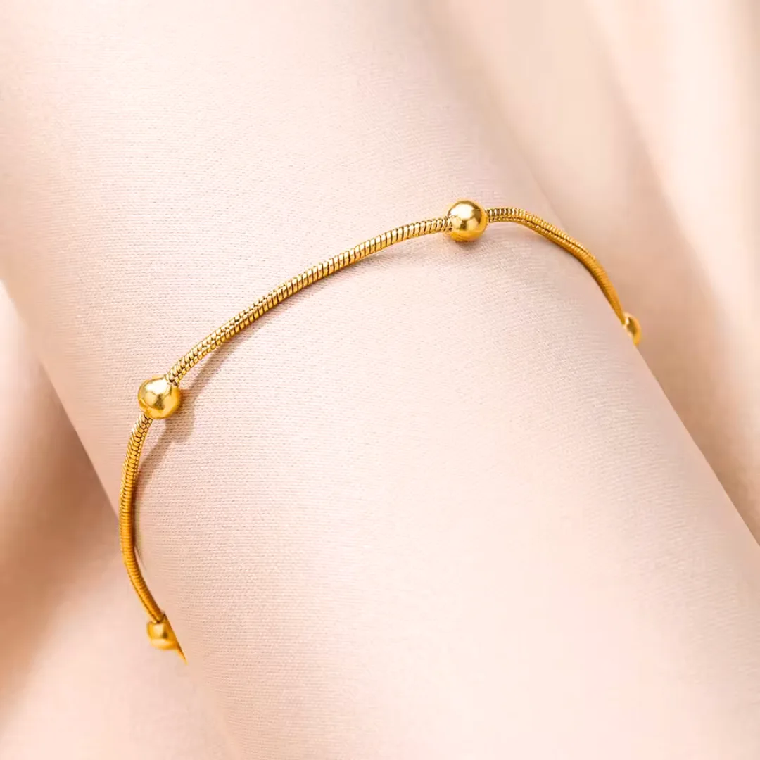 Knöchelkette Gold Lyséa – Bild 5