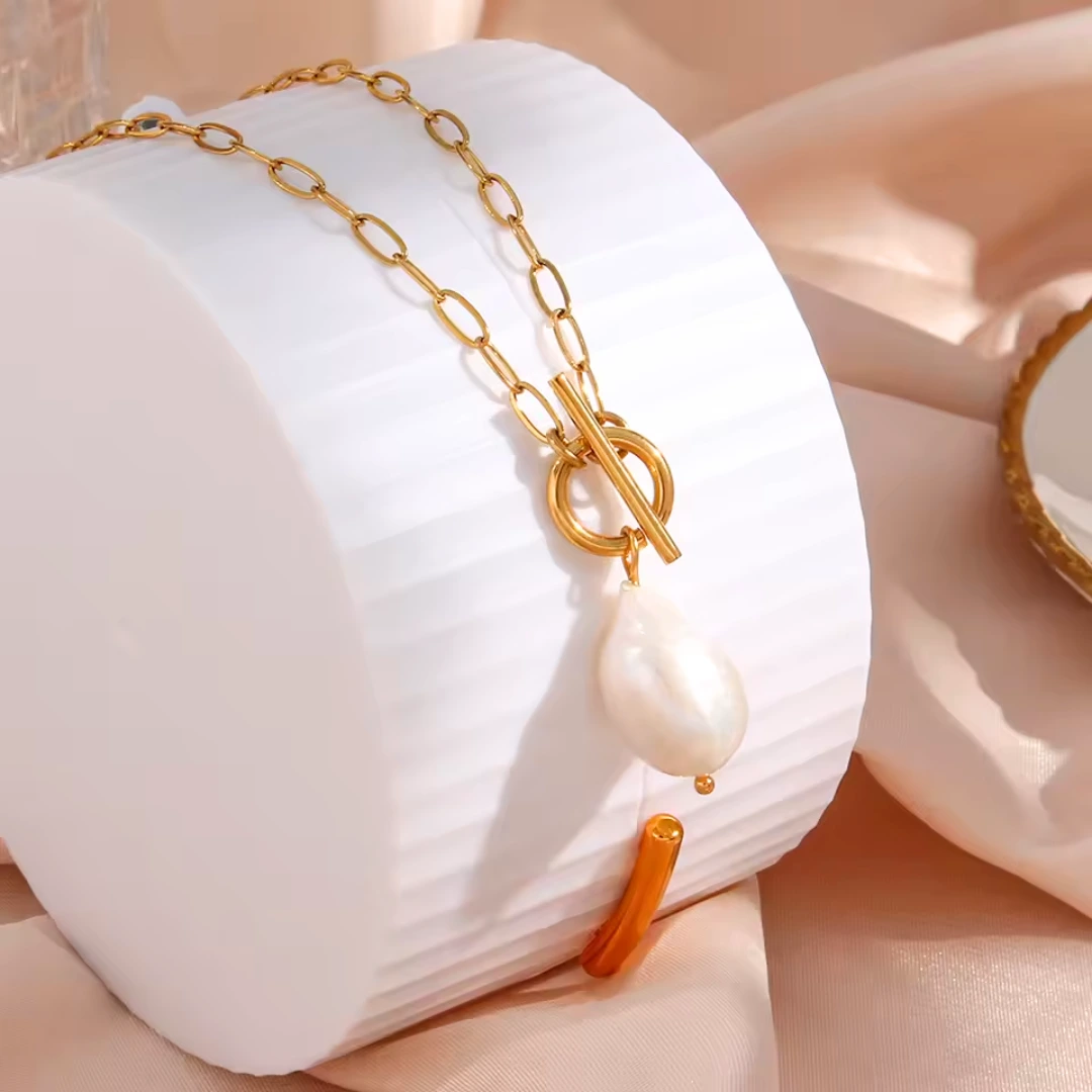 Halskette mit Charlotte Perle – Bild 2