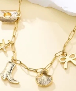 Alternative view of Damen Halskette mit Anhänger Gold – elegant und stilvoll zeitloses Schmuckstück