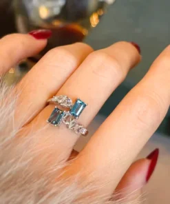 Aquamarin Ring aus Silber