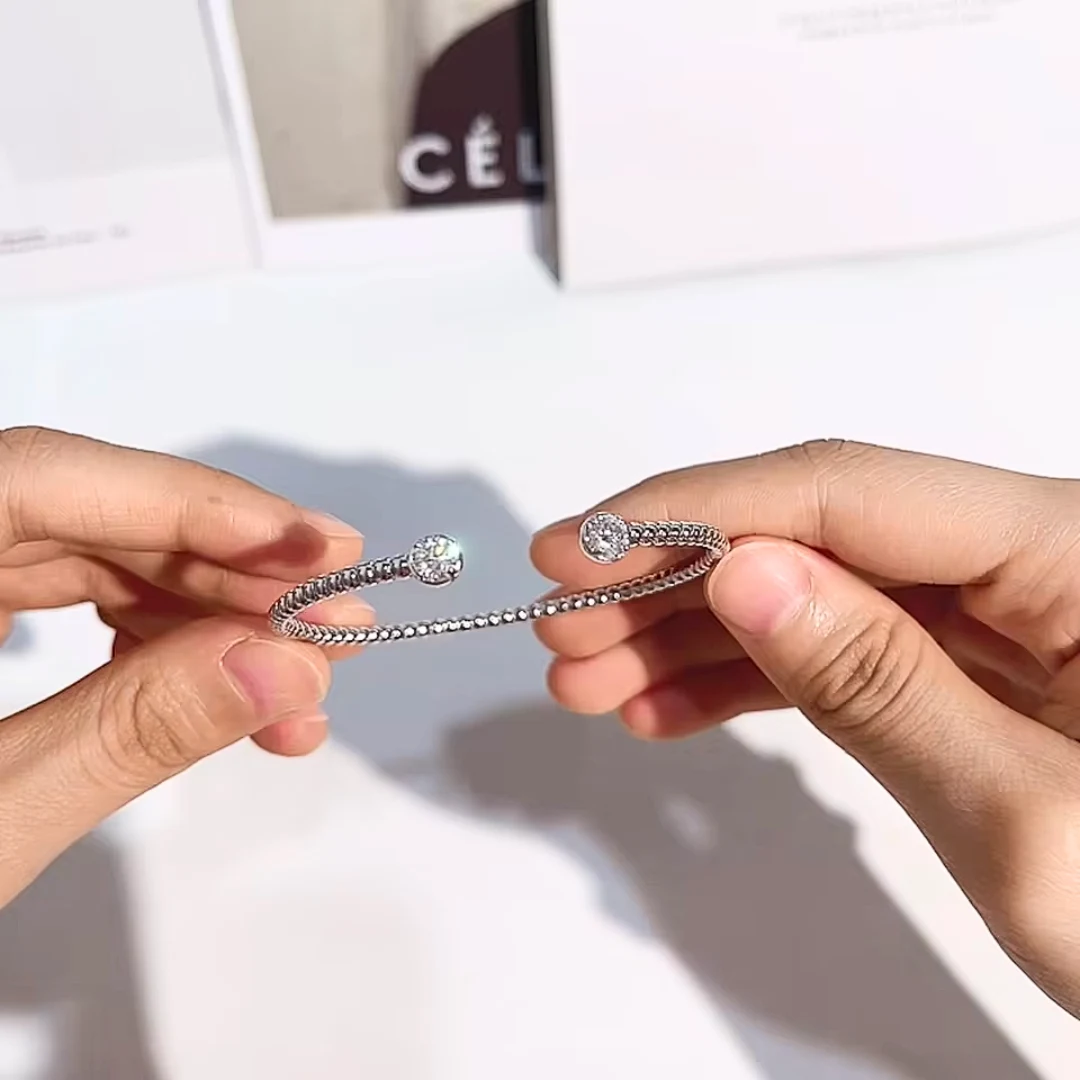 Silberner Armreif Damen Ophélia – Bild 2