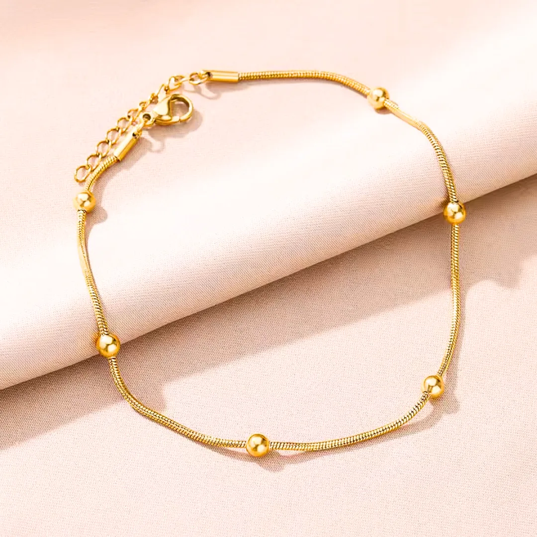 Knöchelkette Gold Lyséa – Bild 2