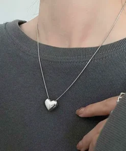 Halskette Herz aus Silber Héloïse