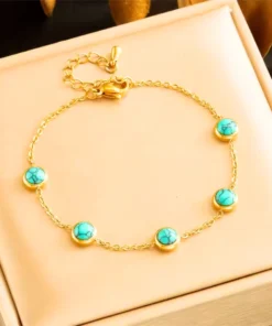 Alternative view of Damenarmband Türkis