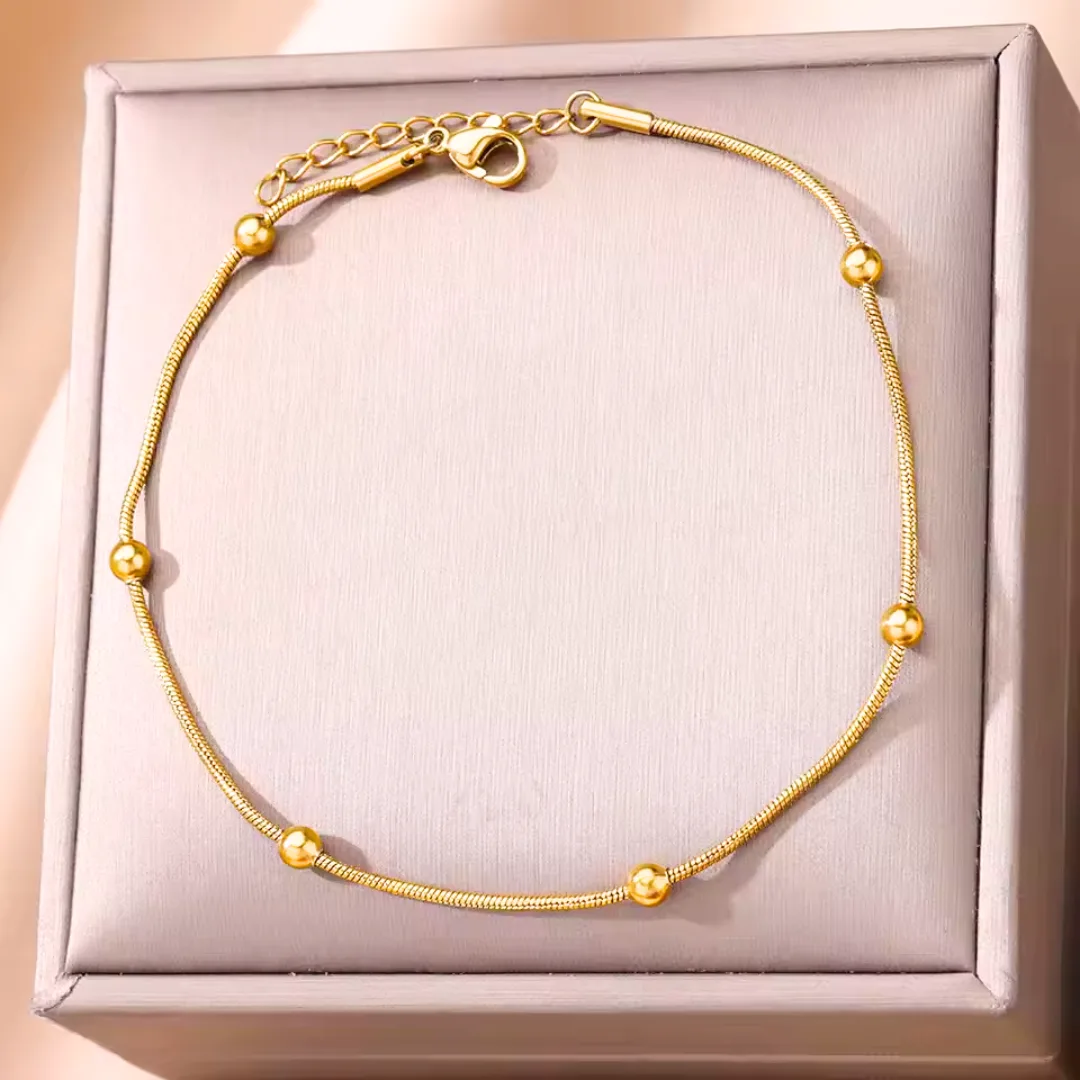 Knöchelkette Gold Lyséa – Bild 3