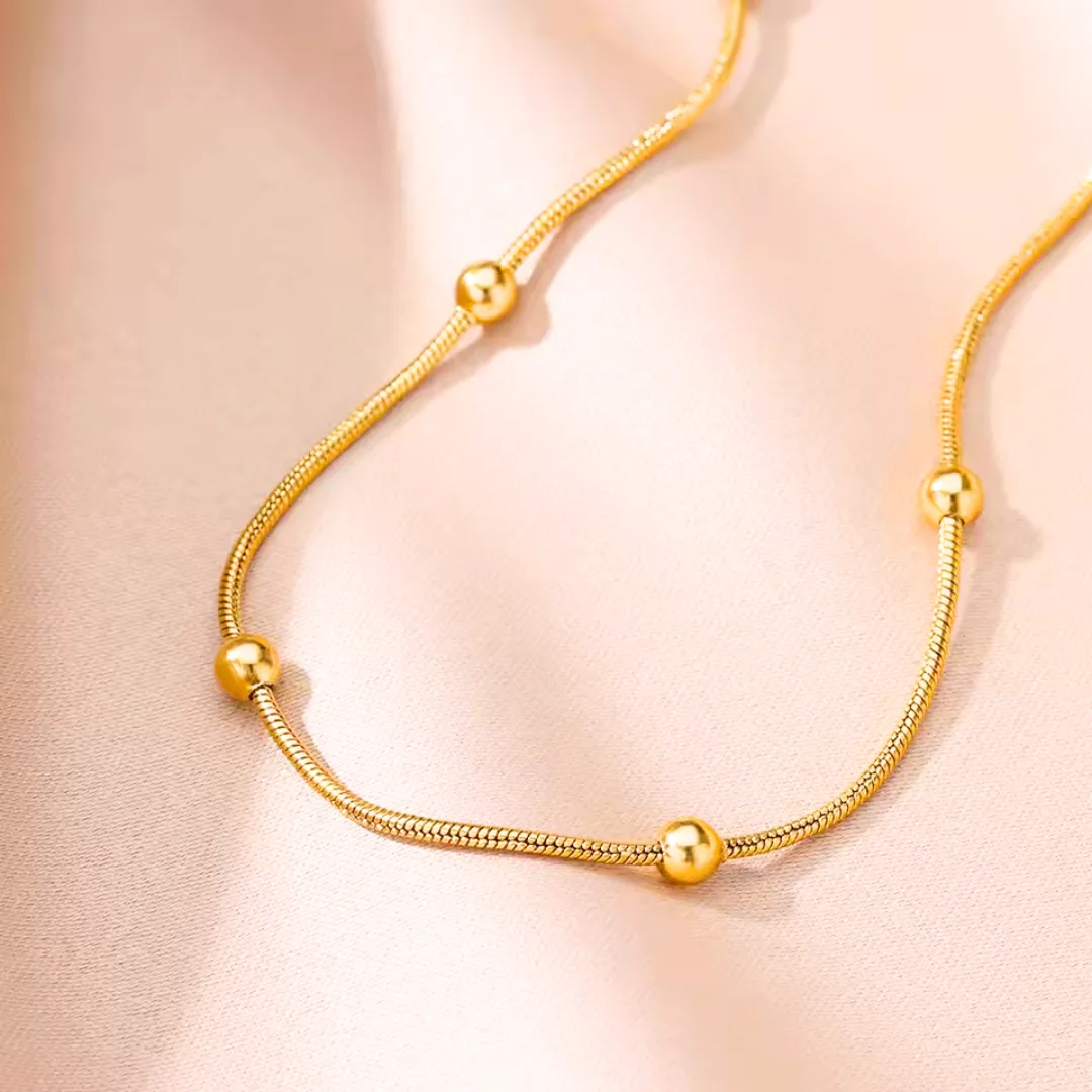 Knöchelkette Gold Lyséa – Bild 4