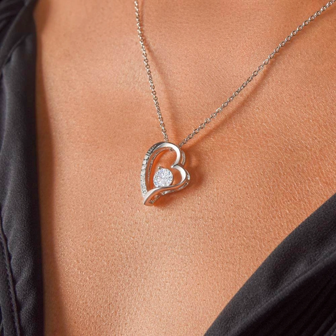 Funkelnde Herz Halskette – Bild 6