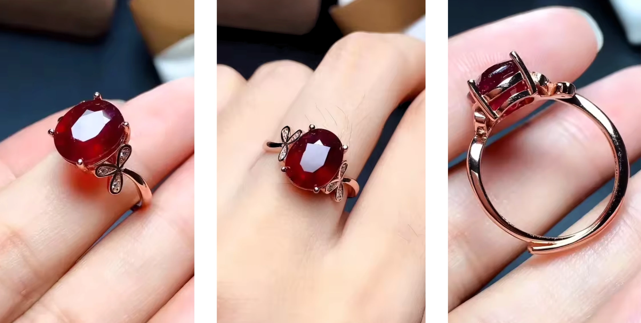 Antiker Rubinring Nina – Bild 6