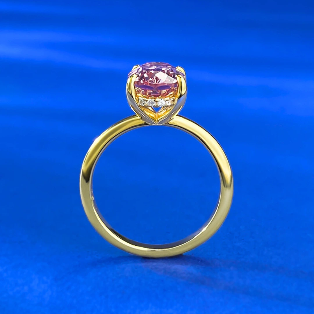 Ring mit rosa Saphir Amandine – Bild 6