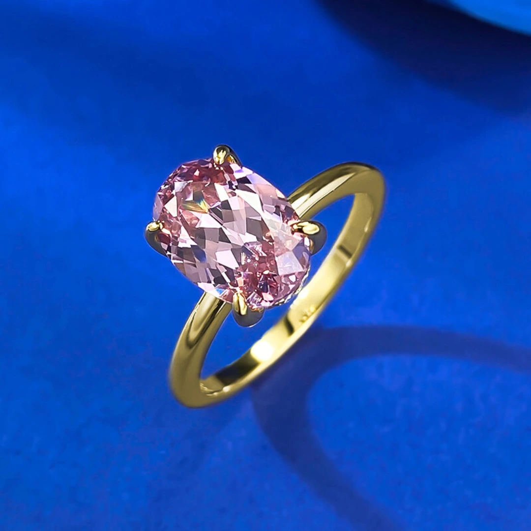 Ring mit rosa Saphir Amandine – Bild 7