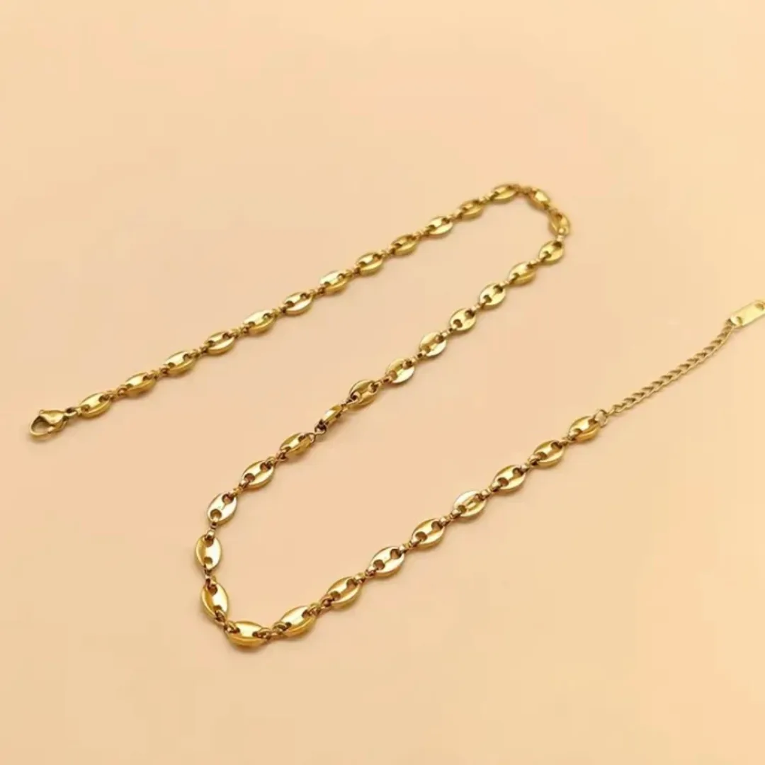 Kette Bohnenform Gold Maëlys – Bild 7