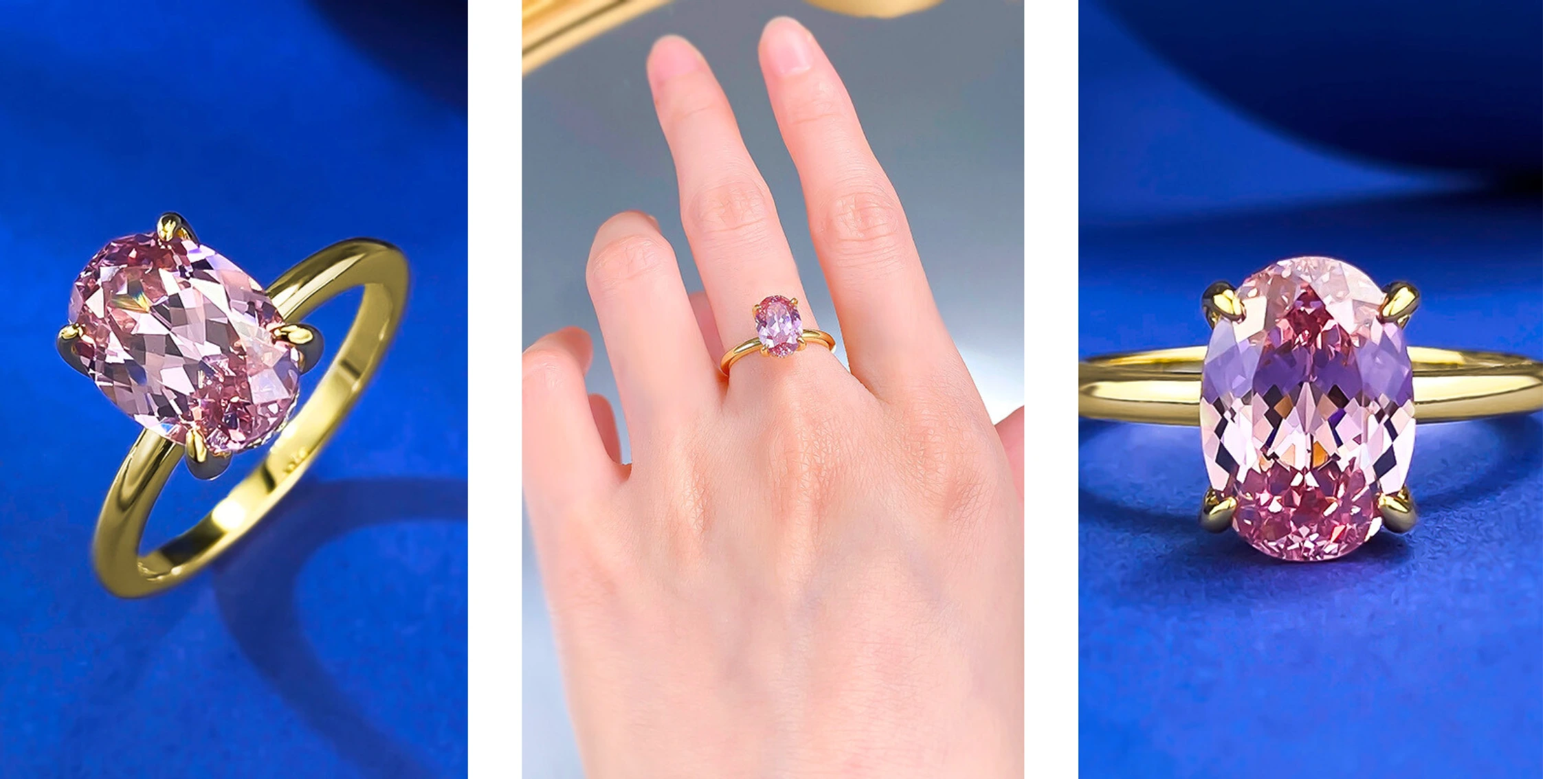 Ring mit rosa Saphir Amandine – Bild 14