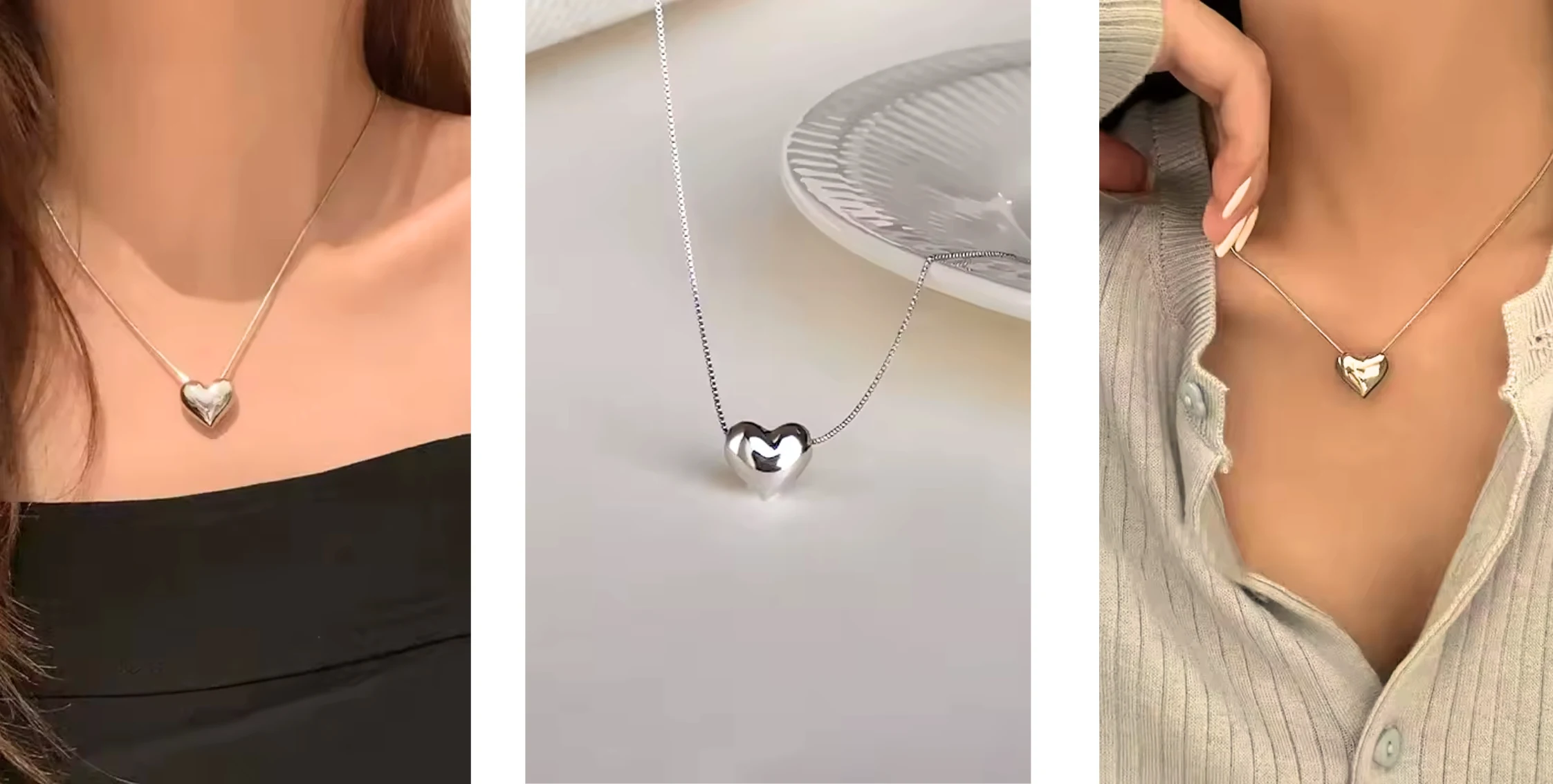 Halskette Herz aus Silber Héloïse – Bild 11