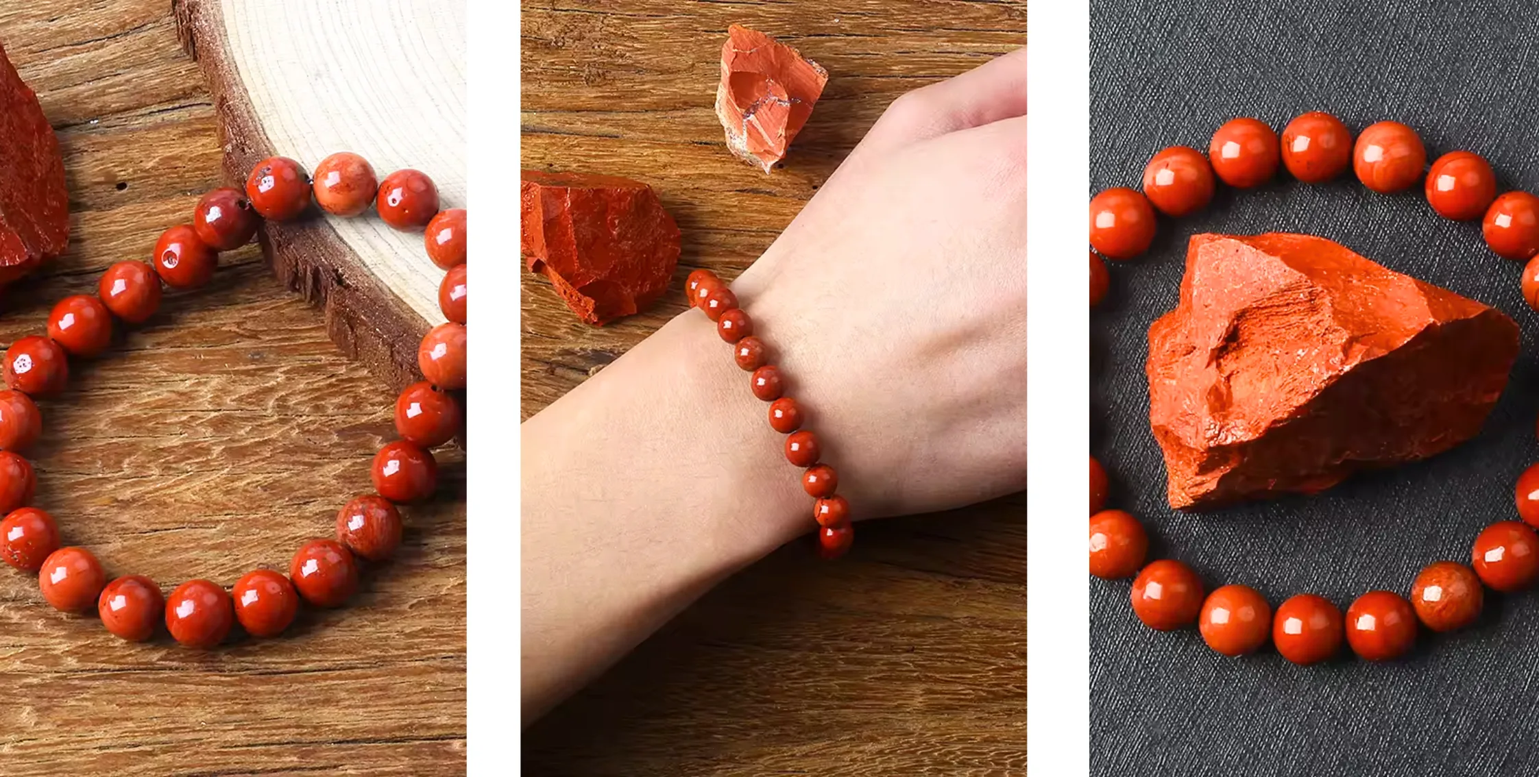 Armband aus rotem Jaspis Roma – Bild 9