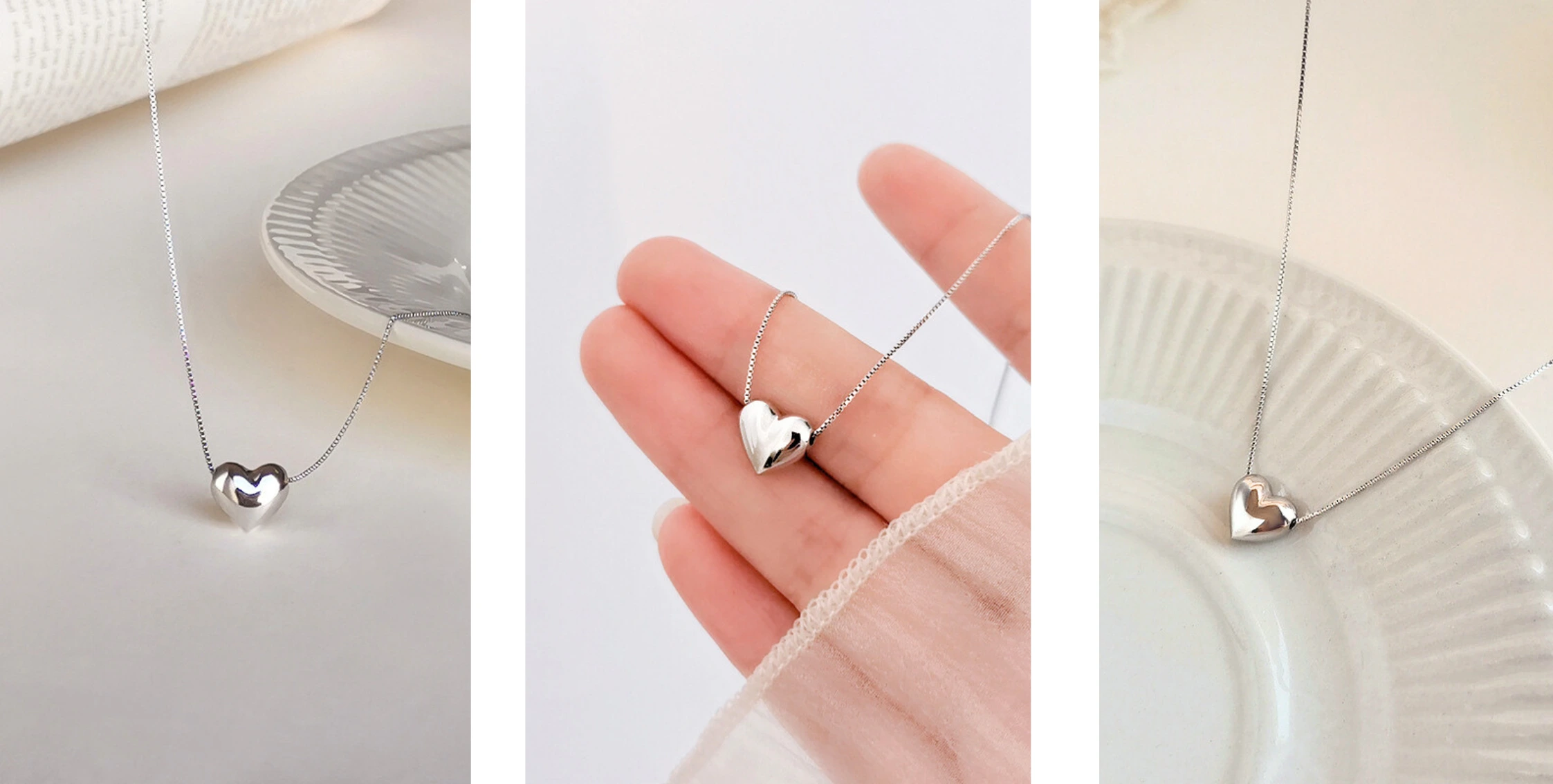 Halskette Herz aus Silber Héloïse – Bild 12