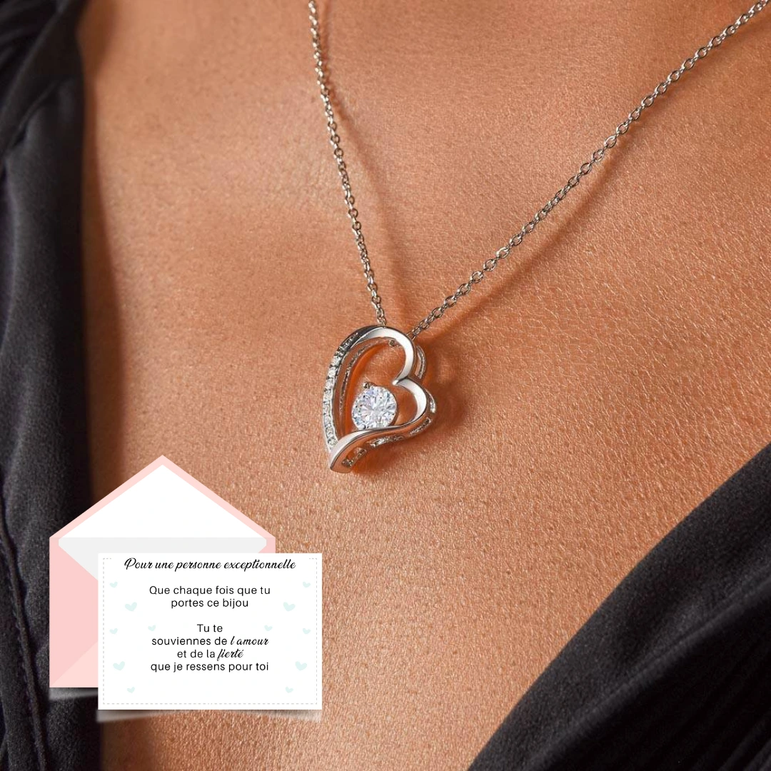 Funkelnde Herz Halskette – Bild 2